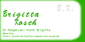 brigitta kosch business card